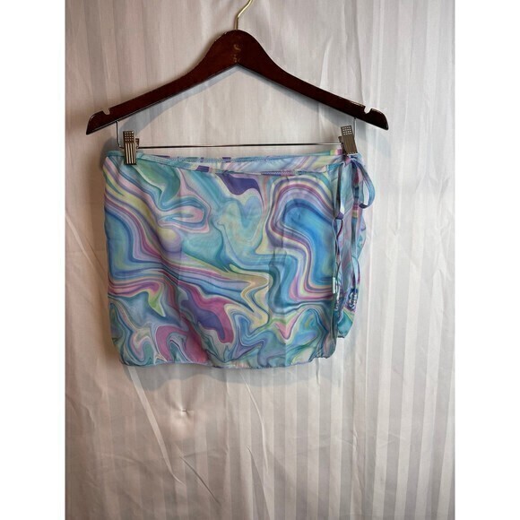 Blue Cover Up Skirt Size‎ S/M RefM021 - Picture 4 of 6